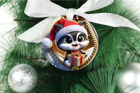 3d Christmas Ornament Bundle Smashed Wall Sublimation Sublimation OrangeBrushStudio 