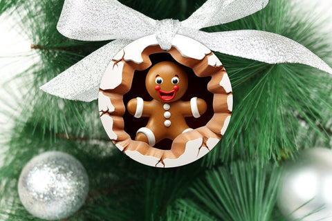 3d Christmas Ornament Sublimation Bundle Smashed Wall 17 PNG Sublimation OrangeBrushStudio 