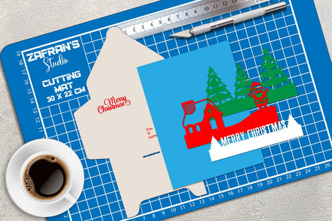 3D Christmas Pop-Up Card 3D Paper zafrans studio 