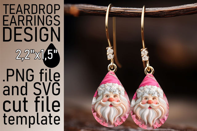 3D Christmas Santa Claus Wrap | 20oz Tumbler Design Sublimation afrosvg 