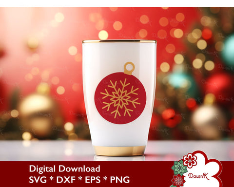 3D Christmas Snowflake Ornament SVG | Christmas Tree Cut File SVG DawnKDesigns 