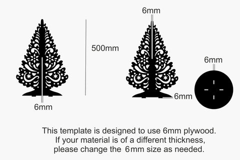 3D Christmas Tree Laser Cut Files svg, dxf, eps, cdr SVG Yuliya 