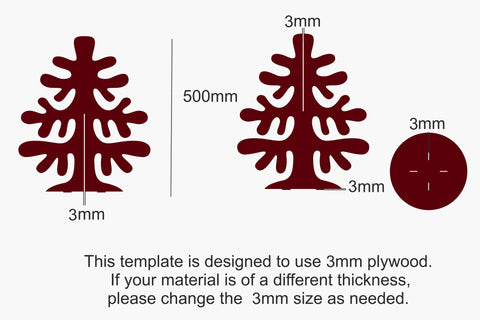 3D Christmas Tree SVG Laser Cut Template SVG Yuliya 