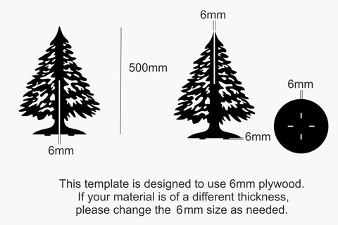 3D Christmas Tree SVG Laser Cutting Template SVG Yuliya 