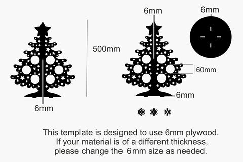 3D Christmas Tree SVG Laser Cutting Template Vector EPS, CDR SVG Yuliya 