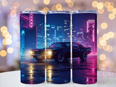 3D Classic Muscle Car Tumbler Wrap, Classic Car Wrap, 20oz Tumbler Sublimation, Vintage Hot Rod Design, Retro Car Lover Tumbler, Racing Car Aesthetic, Fast Car Art Wrap Sublimation SvggirlplusArt 