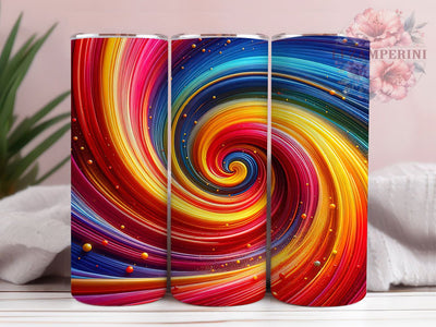 3D Colorful Abstract Tumbler, Colorful Theme, Artistic Style, Modern Design, Bold Pattern, 20Oz Tumbler, Sublimation Wrap Sublimation Li Zamperini 