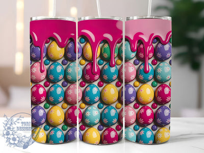3D Colorful Easter Egg Tumbler, Seamless Egg Tumbler, Colorful Easter Wrap, Festive Egg Wrap, Cute Easter Wrap, Sublimation Design, Trendy Gift Idea Sublimation ToriDesigns 