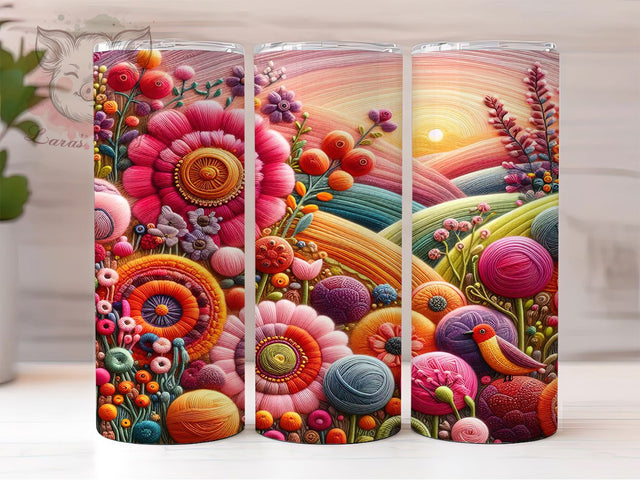 3D Colorful Patchwork Quilt Tumbler, Patchwork Tumbler, Whimsical Quilt Wrap, Colorful Quilt Wrap, Vintage Quilt Wrap, Sublimation Design, Trendy Gift Idea Sublimation Lara' s Designs 