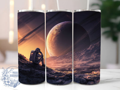 3D Cosmic Astronaut Galaxy Tumbler, 3D Galaxy Tumbler, Cosmic Astronaut Wrap, Vibrant Space Wrap, Artistic 3D Wrap, Sublimation Design, Trendy Gift Idea Sublimation ToriDesigns 