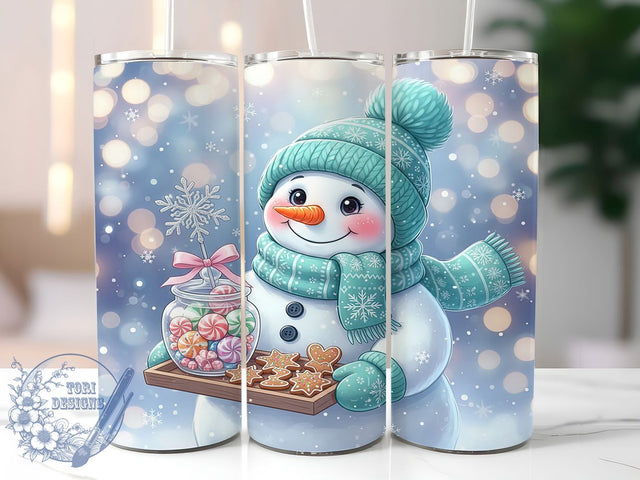 3D Cute Snowman Christmas Tumbler, Cute Christmas Wrap, Festive Holiday Sublimation Design, Adorable Snowman Cup, 20Oz Skinny Tumbler Wrap, Jolly Christmas Mug, Whimsical Winter Design Sublimation ToriDesigns 