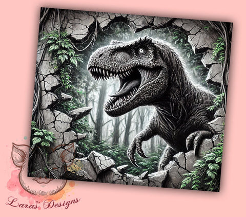 3D Dinosaur Kids 20oz Tumbler Wrap, 3D Dinosaur, Dinosaur Sublimation, 20oz Tumbler, Dinosaur Lover Gift, Kids Tumbler, Dino Tumbler Sublimation Lara' s Designs 