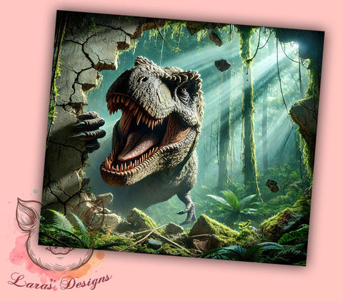 3D Dinosaur Kids 20oz Tumbler Wrap, 3D Dinosaur, Dinosaur Sublimation, 20oz Tumbler, Dinosaur Lover Gift, Kids Tumbler, Dino Tumbler Sublimation Lara' s Designs 
