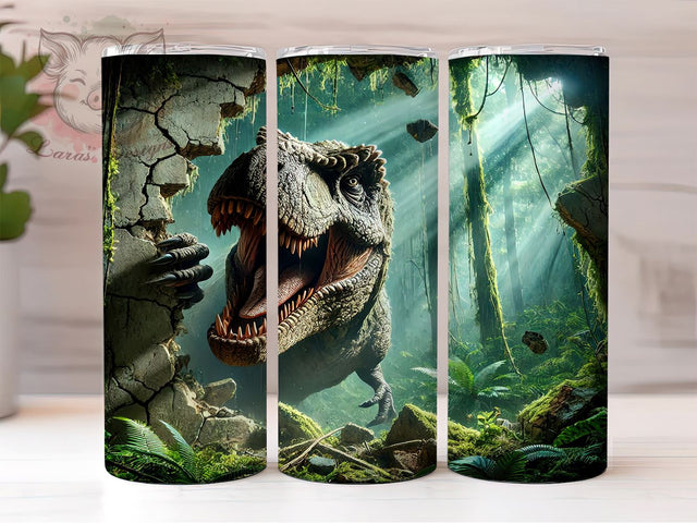 3D Dinosaur Kids 20oz Tumbler Wrap, 3D Dinosaur, Dinosaur Sublimation, 20oz Tumbler, Dinosaur Lover Gift, Kids Tumbler, Dino Tumbler Sublimation Lara' s Designs 