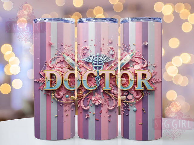 3D Doctor Medical Sublimation Tumbler, Medical Tumbler Wrap, 20oz Sublimation Design, Healthcare Worker Tumbler, Doctor Gift Tumbler, Nurse Tumbler Wrap, Medical Theme Tumbler Sublimation SvggirlplusArt 