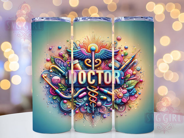 3D Doctor Medical Sublimation Tumbler, Medical Tumbler Wrap, 20oz Sublimation Design, Healthcare Worker Tumbler, Doctor Gift Tumbler, Nurse Tumbler Wrap, Medical Theme Tumbler Sublimation SvggirlplusArt 