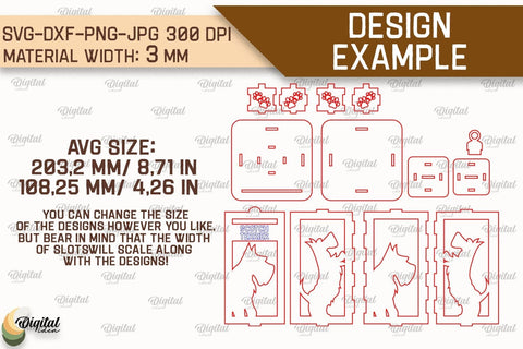 3D Dog Lanterns SVG Bundle. Laser Cut Lamps SVG Evgenyia Guschina 