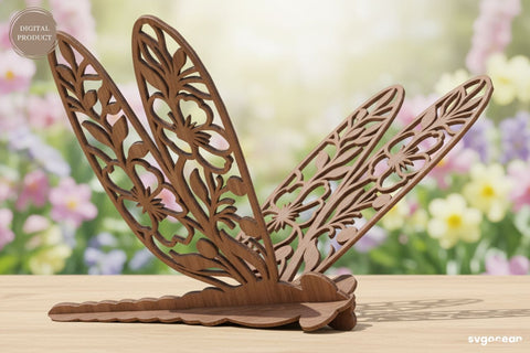 3D Dragonflies Laser Cut Bundle SVG SvgOcean 