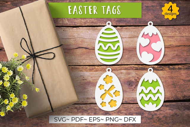 3d easter basket tag | Layered easter paper cut design SVG Olga Boat Design 