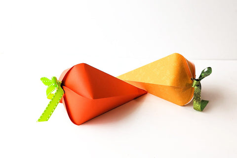 3D Easter Carrot Box SVG 3D Paper Risa Rocks It 