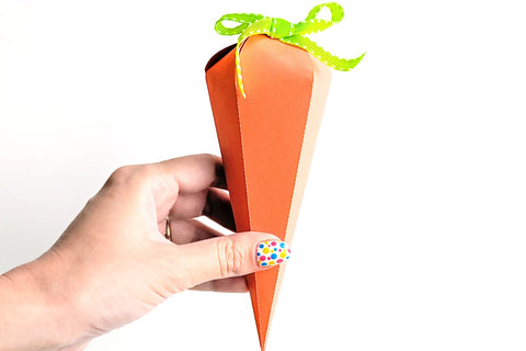3D Easter Carrot Box SVG 3D Paper Risa Rocks It 