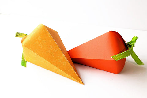 3D Easter Carrot Box SVG 3D Paper Risa Rocks It 