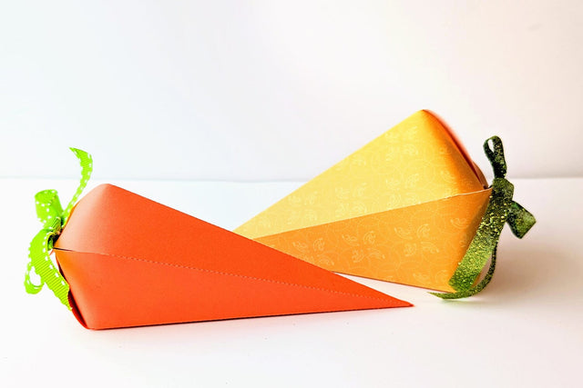 3D Easter Carrot Box SVG 3D Paper Risa Rocks It 