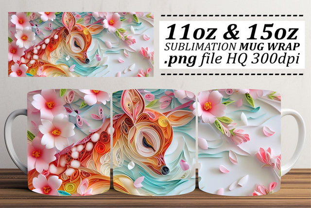 3D Easter Celebration Mug Design Sublimation afrosvg 