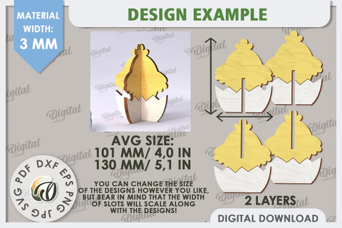 3D Easter Chik Laser Cut. Home Decor. Cute Easter SVG SVG Evgenyia Guschina 