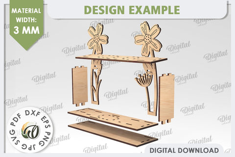 3D Easter Decor Laser Cut. Easter Stand. 3D Spring Decor SVG SVG Evgenyia Guschina 