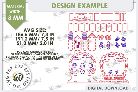 3D Easter Decor LaserCut Bundle. Easter Stand. Spring Designs SVG Evgenyia Guschina 