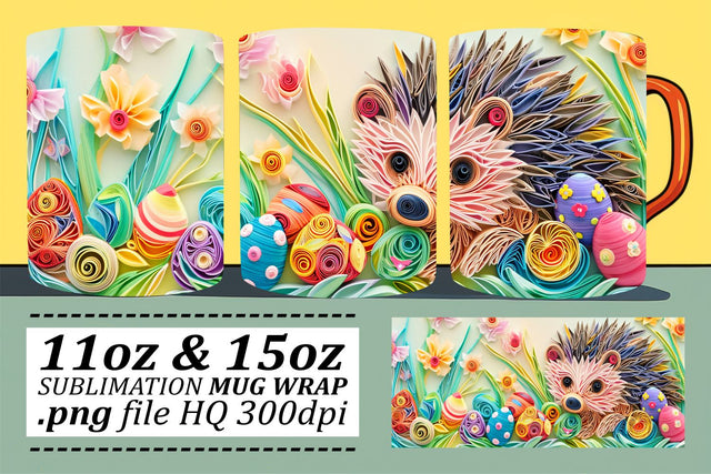 3D Easter Delight Sublimation Sublimation afrosvg 