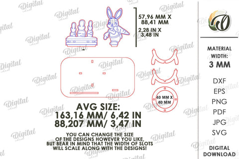 3D Easter Egg Stand Laser Cut. Egg Holder. Easter Decor SVG SVG Evgenyia Guschina 