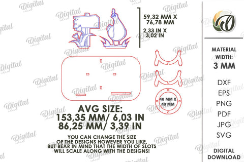 3D Easter Egg Stand Laser Cut. Egg Holder. Easter Decor SVG SVG Evgenyia Guschina 