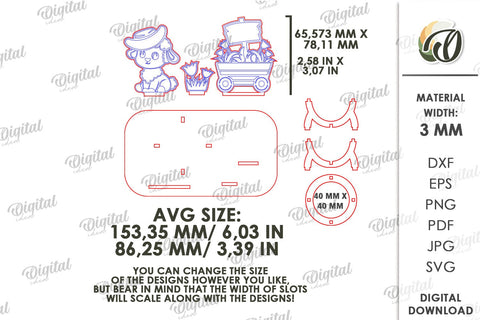 3D Easter Egg Stand Laser Cut. Egg Holder. Easter Decor SVG SVG Evgenyia Guschina 