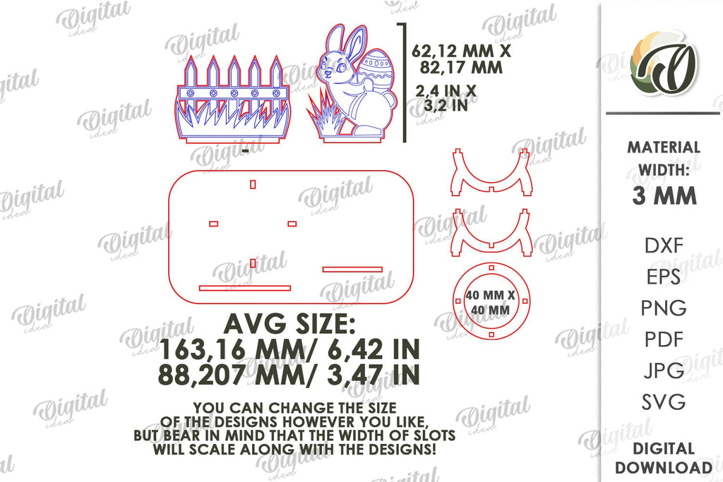 3D Easter Egg Stand Laser Cut. Egg Holder. Easter Decor SVG - So Fontsy