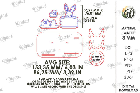 3D Easter Egg Stand Laser Cut. Egg Holder. Easter Decor SVG SVG Evgenyia Guschina 