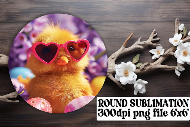 3D Easter Friends Sublimation Trio - Circle, Keychain, Coaster Sublimation afrosvg 