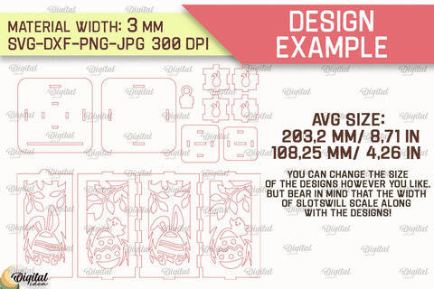 3D Easter Lantern SVG. 3D Lantern Laser Cut SVG Evgenyia Guschina 