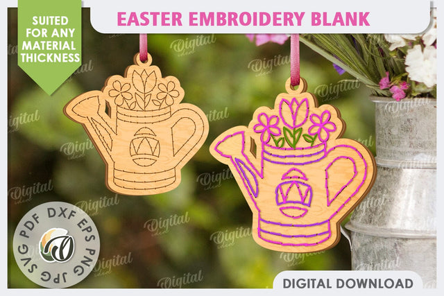 3D Easter Ornament Laser Cut. Embroidery Blanks SVG SVG Evgenyia Guschina 