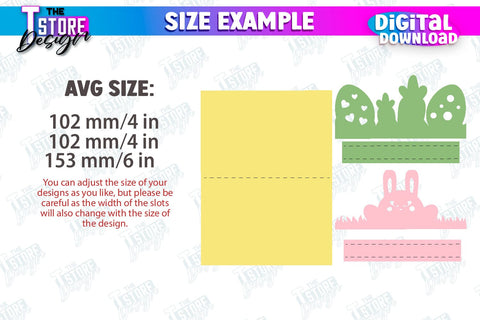 3d Easter pop up card SVG design, Happy Easter svg, Greeting Card svg design SVG The T Store Design 