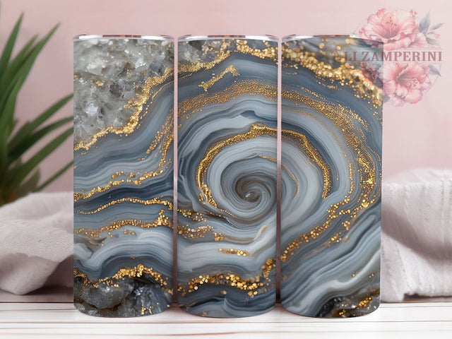 3D Elegant Gold Marble Tumbler, Luxury Marble Sublimation Design, Elegant Gold Marble Art, 20oz Marble Tumbler, Whimsical Marble Mug, Stylish Gold Cup, Chic Marble Wrap Sublimation Li Zamperini 