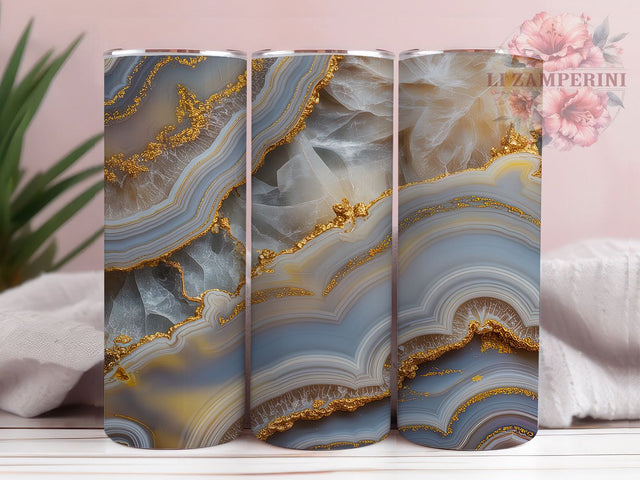 3D Elegant Gold Marble Tumbler, Luxury Marble Sublimation Design, Elegant Gold Marble Art, 20oz Marble Tumbler, Whimsical Marble Mug, Stylish Gold Cup, Chic Marble Wrap Sublimation Li Zamperini 
