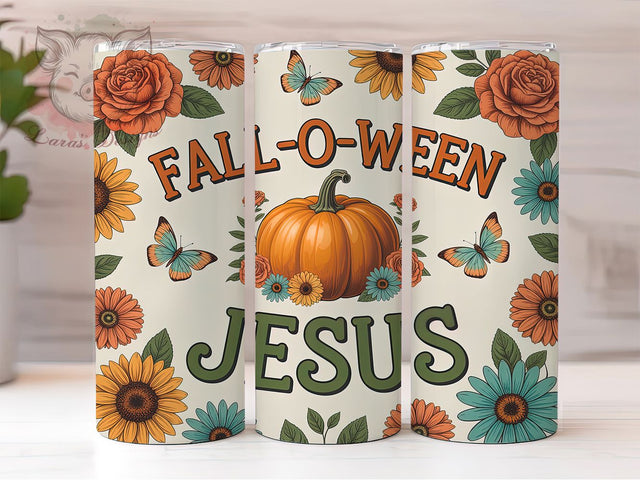 3D Fall-O-Ween Pumpkin Fall Tumbler, Fall‑O‑Ween Pumpkin Cup Wrap, 20Oz Sublimation Design, Cozy Autumn Coffee Mug, Rustic Halloween Drinkware, Pumpkin Season Gift, Harvest Time Tumbler Sublimation Lara' s Designs 