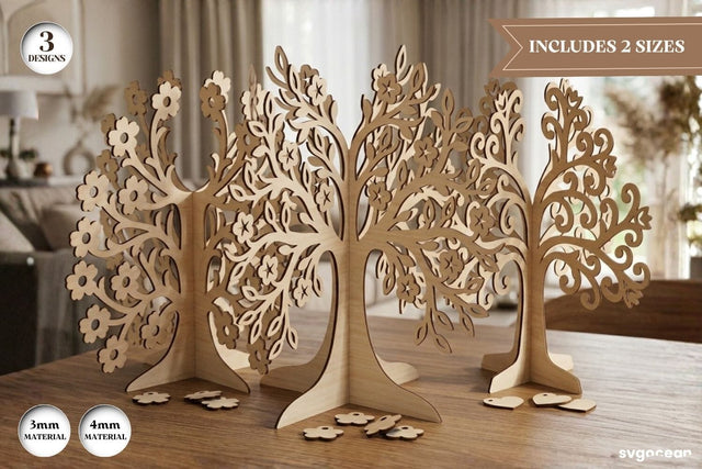 3D Family Tree Stand SVG Bundle SVG SvgOcean 