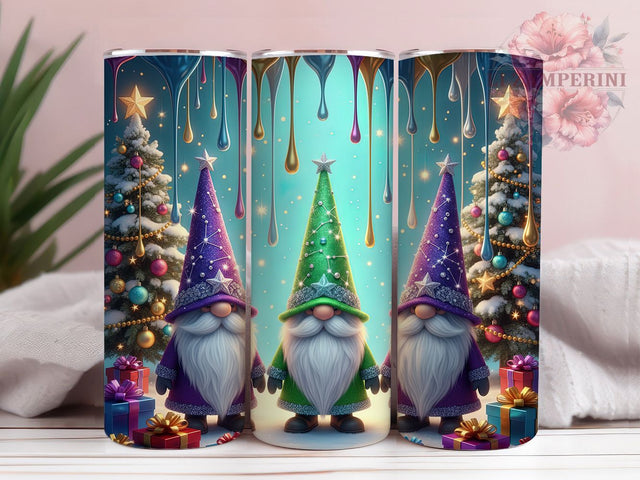 3D Festive Christmas Gnome Tumbler, Cute Holiday Gnome, Festive Gnome Design, 20Oz Wrap Design, Christmas Sublimation, Adorable Gnome Art, Winter Gnome Theme Sublimation Li Zamperini 