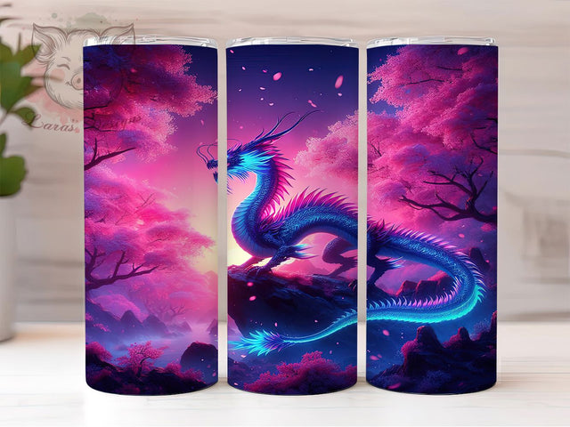 3D Fierce Fantasy Dragon Tumbler, Seamless Dragon Wrap, 20oz Tumbler Sublimation, Fantasy Monster Design, Fierce Dragon Art, Mythical Creature Tumbler, Epic Dragon Wrap Sublimation Lara' s Designs 
