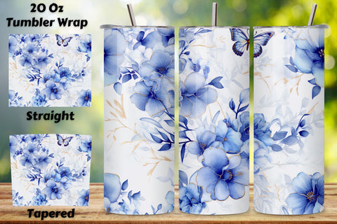 3D floral blossoms Tumbler Wrap, alcohol ink butterflies, Celestial Blossoms Tumbler Design, alcohol ink butterflies Sublimation FloridPrintables 
