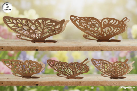 3D Floral Butterflies SVG Bundle SVG SvgOcean 