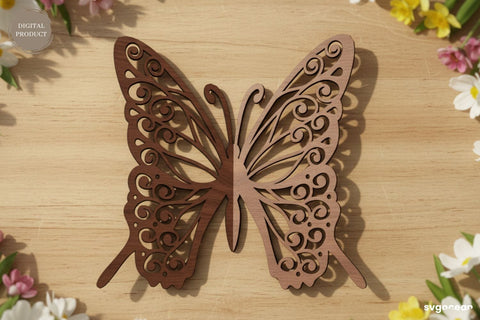3D Floral Butterflies SVG Bundle SVG SvgOcean 